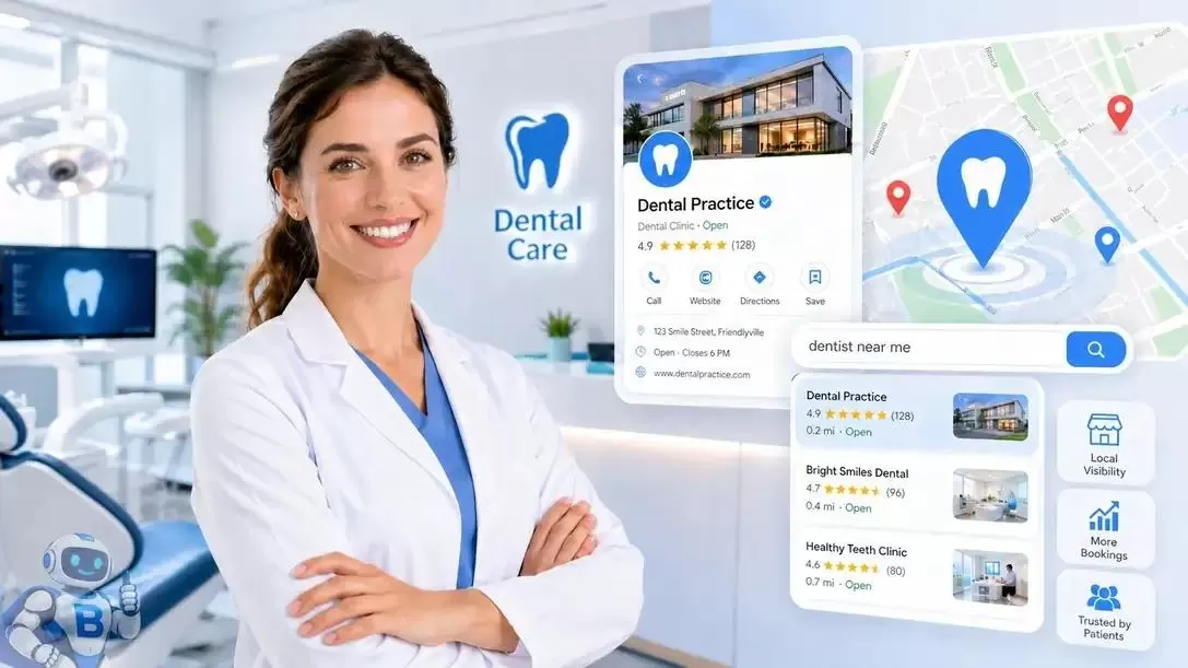 Dental clinic marketing with Google Business Profile, Local SEO and online booking by CWP Digital